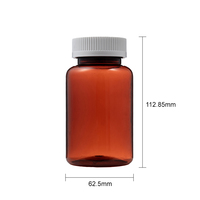 Bouteille en plastique PET personnalisable de 250 ml, service OEM, bocal à pilules avec bouchon à vis pour le remplissage de produits de santé