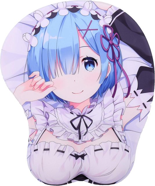 Anime Irregular Shape 3D Ergonomic Gel Silicone Office Wrist Rest Mouse Pad