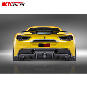 Kit carrosserie en fibre de carbone pour Ferrari 488 GTB Spider 2015-2017, style Novi Rosso, kit de lèvres, lèvre avant, jupes latérales, diffuseur arrière, spoiler - Product Image 4