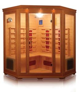 Твердая деревянная традиционная Современная инфракрасная сауна, Энергоэффективная для 4 человек - Product Image 6
