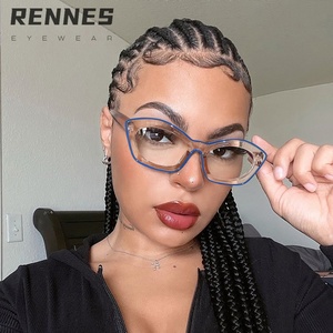 2025 unisexe oeil de <span class=keywords><strong>chat</strong></span> lunettes plates nouvelle couleur Collision Anti lumière bleue lunettes de protection pour bureau ordinateur téléphone portable PC cadre - Product Image 4