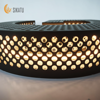 Bannière extérieure lumineuse en acrylique 3D avec éclairage frontal, poinçonnage latéral transparent, matrice de points lumineuse, éclairage d'entreprise pour la maison