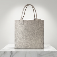 Panier de rangement portable en feutre à motif personnalisé avec poignées pour le linge et le linge sale