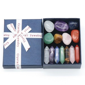 7 Chakra Stone <strong>Set</strong> Natural <strong>Crystals</strong> Healing Stones with Gift Box Tumble Nature Stone Hexagonal Column Energy Home Decoration - Product Image 1