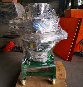 Dahan 600mm café té polvo filtro sal Acero inoxidable rotativo vibrador tamiz con carro - Product Image 6