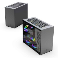 Boîtier PC MATX Super Mini B3 en aluminium, châssis de bureau pour PC, boîtier PC DIY avec installation DIY pour le jeu et le bureau à domicile