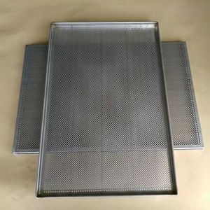 Grille de séchage perforée sur mesure en acier inoxydable 304, de qualité alimentaire, <span class=keywords><strong>pour</strong></span> boulangerie, égouttoir à <span class=keywords><strong>huile</strong></span> de friture, refroidissement - Product Image 1