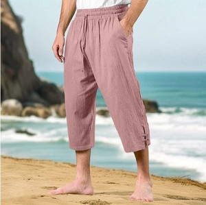 <span class=keywords><strong>Pantaloni</strong></span> capri da uomo multicolori <span class=keywords><strong>con</strong></span> <span class=keywords><strong>elastico</strong></span> <span class=keywords><strong>in</strong></span> vita e coulisse, <span class=keywords><strong>pantaloni</strong></span> casual da vacanza - Product Image 3