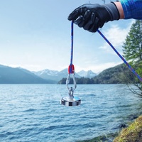 Aimant de pêche surpuissant rond N35 D94mm en néodyme, bloc magnétique industriel Double face, 3d, 300KG, 660lb