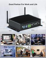 Mini PC industriel sans ventilateur Core I7-10510U jusqu'à 4,90 GHz 2HD+DP Triple affichage GPIO WiFi BT Win11/Linux/Ubuntu en stock