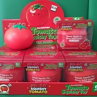 Bestseller transfrontalier Mogo Creative Big Tomato Squishy anti-stress en caoutchouc réaliste en forme de fruit à rebond lent, en boîte