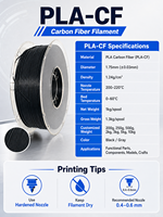 Filamen Printer 3D Anti Statis ESD PLA Serat Karbon 1.75mm 1kg Spool Konduktif untuk Casing Elektronik Drone