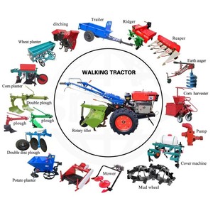 Hot <strong>Sale</strong> New Farm Equipment Walk Behind Tractor 8HP 20HP 2WD High Productivity Gear Engine with Disc Plough Tiller - Product Image 5