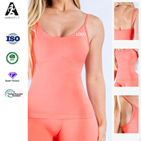 Soutien-gorge de sport 100 % nylon à maintien élevé avec bretelles croisées et évacuation de la transpiration pour la course, le yoga et le fitness - Débardeur pour femme