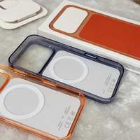 Coque de téléphone anti-chute magnétique, étui rigide antichoc en PC, logo personnalisable pour iPhone 17 18 Pro Max