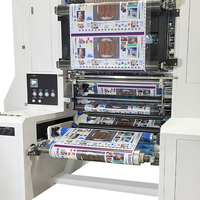 Machine d'impression flexographique sans engrenages à 8 couleurs haute vitesse pour l'emballage des aliments surgelés, les sachets de café et les sachets de snacks