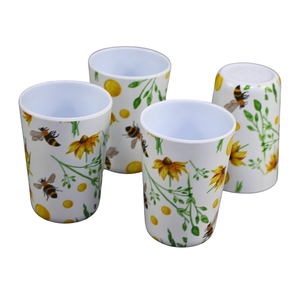 Mug en mélamine Summer Bee and Daisy, réutilisable, design personnalisé pour une utilisation en intérieur et en extérieur - Product Image 4