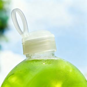 Wholesale 16oz 500ml PP Portable Drink Bottle Pull <b>Ring</b> Lid High Temperature Resistance <b>Donut</b> Bottle for Juice Tea - Product Image 5