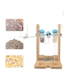 Comedero de madera transfronterizo para perros, dispensador de comida para perros, juguete educativo para mascotas, soporte de madera para entrenamiento y alimentación de perros - Product Image 1