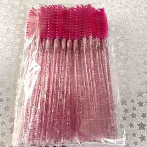 Cepillo de Pestañas de Diamante Barato al por Mayor para Limpieza de Extensiones de Maquillaje, Cepillo de Pestañas Desechable Portátil con Brillo de Cristal, Lindo y Práctico - Product Image 3