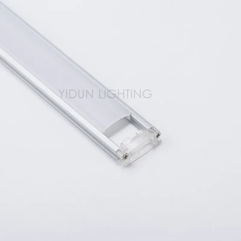 YIDUN YPR2006 aluminio Led perfil de la tira con difusor esmerilado acrílico cubierta