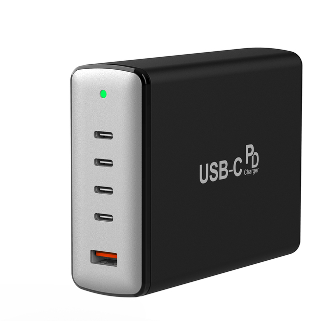 GaN 240W 5 Ports PD PPS Fast Charging Desktop Super Fast Charger for Iphone Macbook Laptop