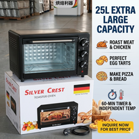 Four électrique multifonctionnel 25L, mini-four de qualité supérieure, four à pizza, four à gâteaux, four à convection