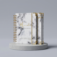 Carnet de planification 2026 personnalisé A5 avec couverture rigide, reliure spirale, agenda quotidien et boîte