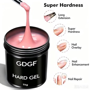 Gel Acrílico Francés de Extensión 1kg, Gel UV LED Camuflaje con Brillo, Gel Duro Nude Jelly para Construcción de Uñas, Gel de Extensión Profesional - Product Image 2