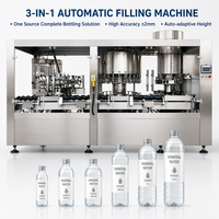 Projet clé en main : Machines automatiques de lavage, rinçage, remplissage et bouchage pour bouteilles en PET et en verre d'eau potable pure et minérale