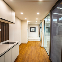 Conteneur pliable en panneaux sandwich haute performance, maison mobile à vendre, design moderne, cabine Apple respirante
