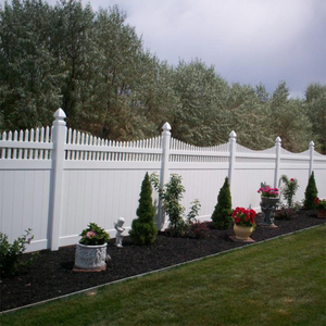 Paneles de valla de privacidad de plástico vinilo PVC de 6 pies al por mayor para jardines y patios Fácil instalación riel de bajo mantenimiento para patios - Product Image 3