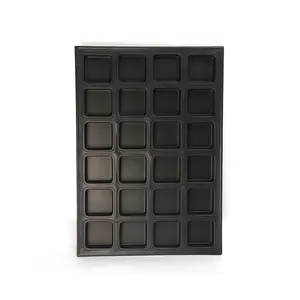 Non Stick Custom Bakkerij Trays Gealuminiseerde Stalen Cakevorm 24 Holtes Mini Muffin Pan Vierkante Brood Bakvorm