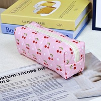 Haute qualité Portable sac de rangement Floral porte-crayon Simple fille fermeture éclair grande capacité voyage cosmétique maquillage organisateur sac