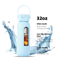 Bouteille d'eau réutilisable en acier inoxydable écologique, isolée sous vide, 100 % étanche, avec paille, modèle champignon