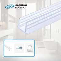 Perfil de Plástico/PVC Transparente Moderno y Duradero con Tiras de Goma Selladas para Bloquear el Agua para Puertas y Ventanas
