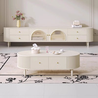 Meuble TV de salon moderne de luxe de haute qualité en bois avec rangement