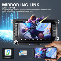 Autoradio Android Double Din 7 "Autoradio WIFI GPS USB pour VW/Skoda/Seat/Octavia/Golf 5/6/Touran/Passat B6/B7/Jetta
