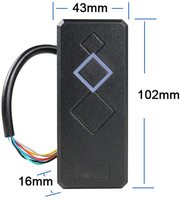 Lector de Tarjetas RFID TK4001 EM4100 Mini sin Contacto, Interfaz Wiegand 26 34, 125khz, Sistema de Control de Acceso a Puertas