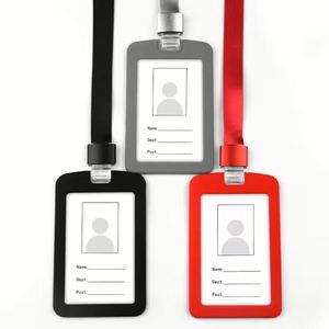 Badge en silicone personnalisé, cordon de cou tendance avec porte-carte d'identité - Product Image 1
