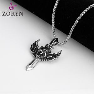 Colgante de Espada de León Griffin de Acero Inoxidable, Estilo Vikingo, Gótico, Punk, Biker, Medieval, Joyería de Moda de Acero de Titanio para Hombre - Product Image 2