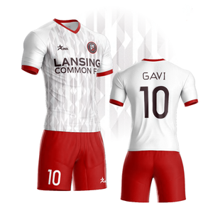 Tessuto Jacquard personalizzato di alta qualità abbigliamento calcio tuta calcio trasferimento di calore sublimazione stampa digitale personalizzabile 100% - Product Image 5