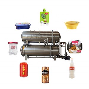 Thực phẩm nước phun vặn lại tiệt trùng máy cho lọ thủy tinh cho lon khử trùng - Product Image 1