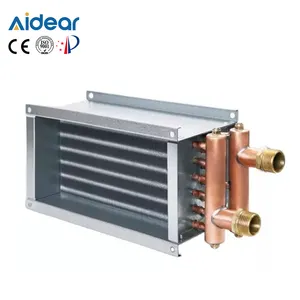 Aidear Alumínio Fin Aço Inoxidável SS304 Tubo Condensador Evaporador Bobina Ar para Água Coil Heat Exchanger