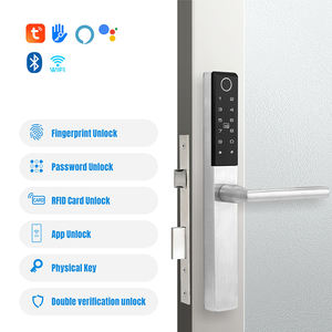 Hune Biometrische Deur Toegangscontrole Ul Home Systeem Brandbestrijding Vingerafdruk Deurslot Spatwaterdicht Slim Deurslot Intelligent - Product Image 2