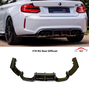 Para <span class=keywords><strong>BMW</strong></span> M2 F87 Difusor trasero para nueva condición 3PCS Descuento a granel Amplio stock Instalación no destructiva - Product Image 4
