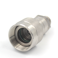 Raccord rapide hydraulique à valve à clapet forgée galvanisée haute pression C604