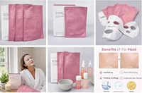 Sachet d'emballage personnalisé pour masque facial en feuille d'aluminium Mylar pour masque de beauté hydratant et affinant les pores