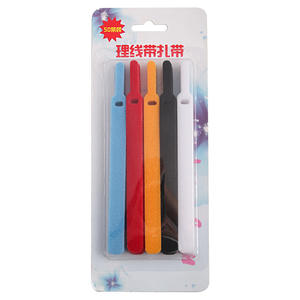 YTQHXY <b>Cable</b> Ties Nylon Releasable 50pcs Pack Colorful For Wire Management Storage Hook Loop Fasteners - Product Image 4