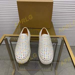 Chaussures habillées élégantes pour hommes en cuir véritable à lacets, style décontracté pour mariages, affaires et soirées, dernières tendances Louboutins - Product Image 1